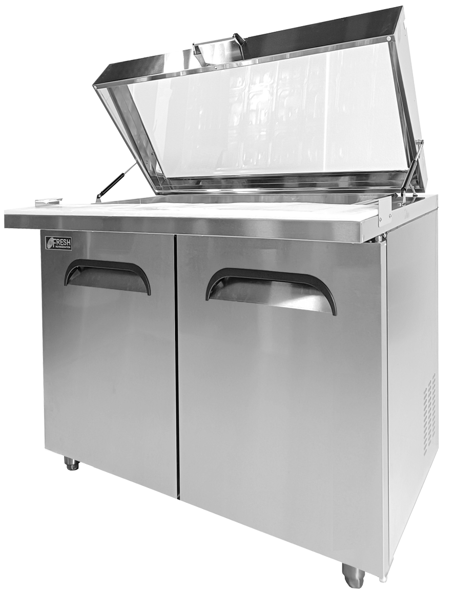 FMU-36GL Megatop Sandwich Prep Table Glass Lid Type 36