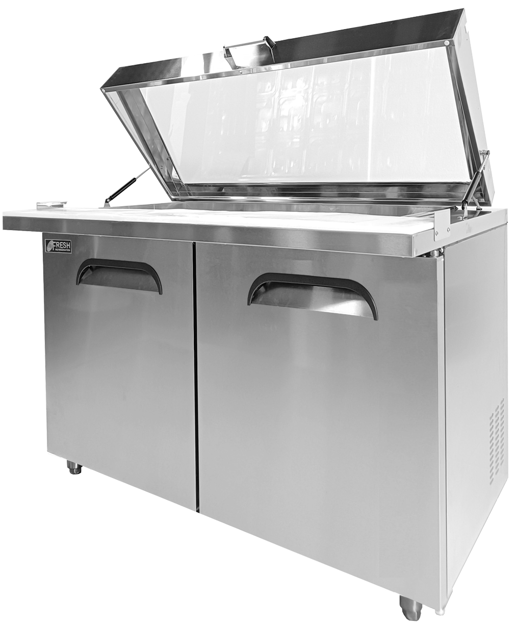 FMU-48GL Megatop Sandwich Prep Table Glass Lid Type 48
