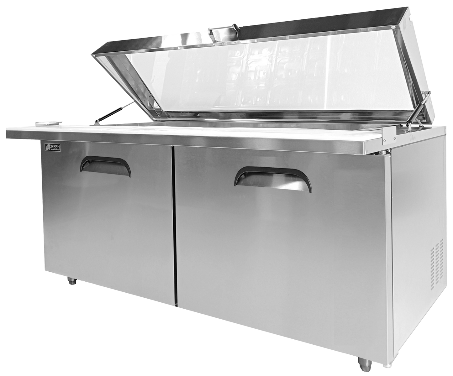 FMU-72GL Megatop Sandwich Prep Table Glass Lid Type 72