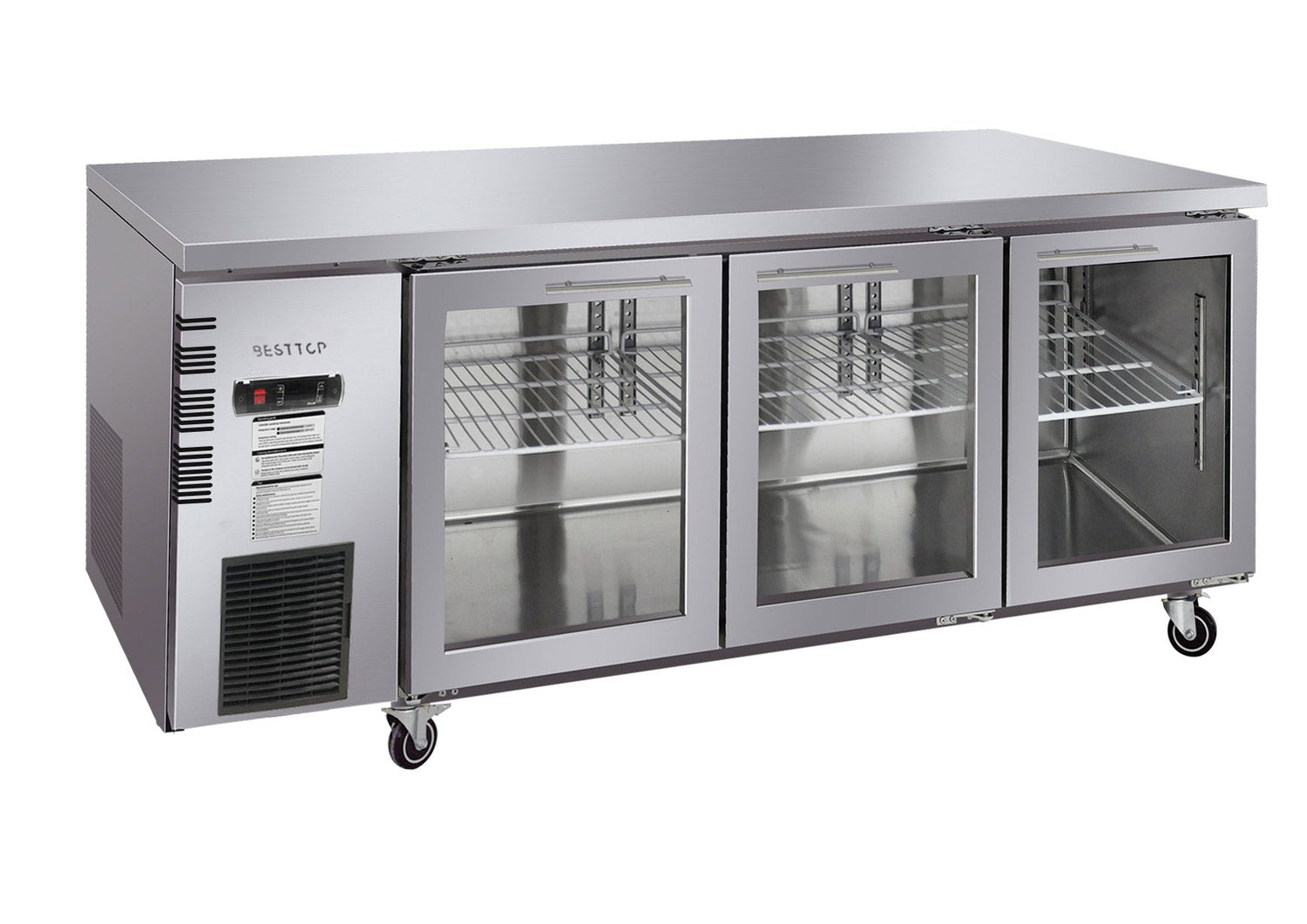 Glass Door Underbench Fridge