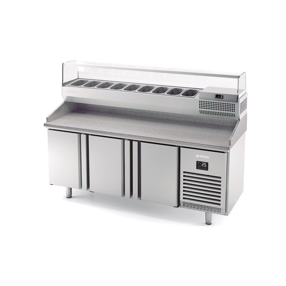 Infrico Pizza refrigerator Series GN1/1 Refrigerated Topping Units