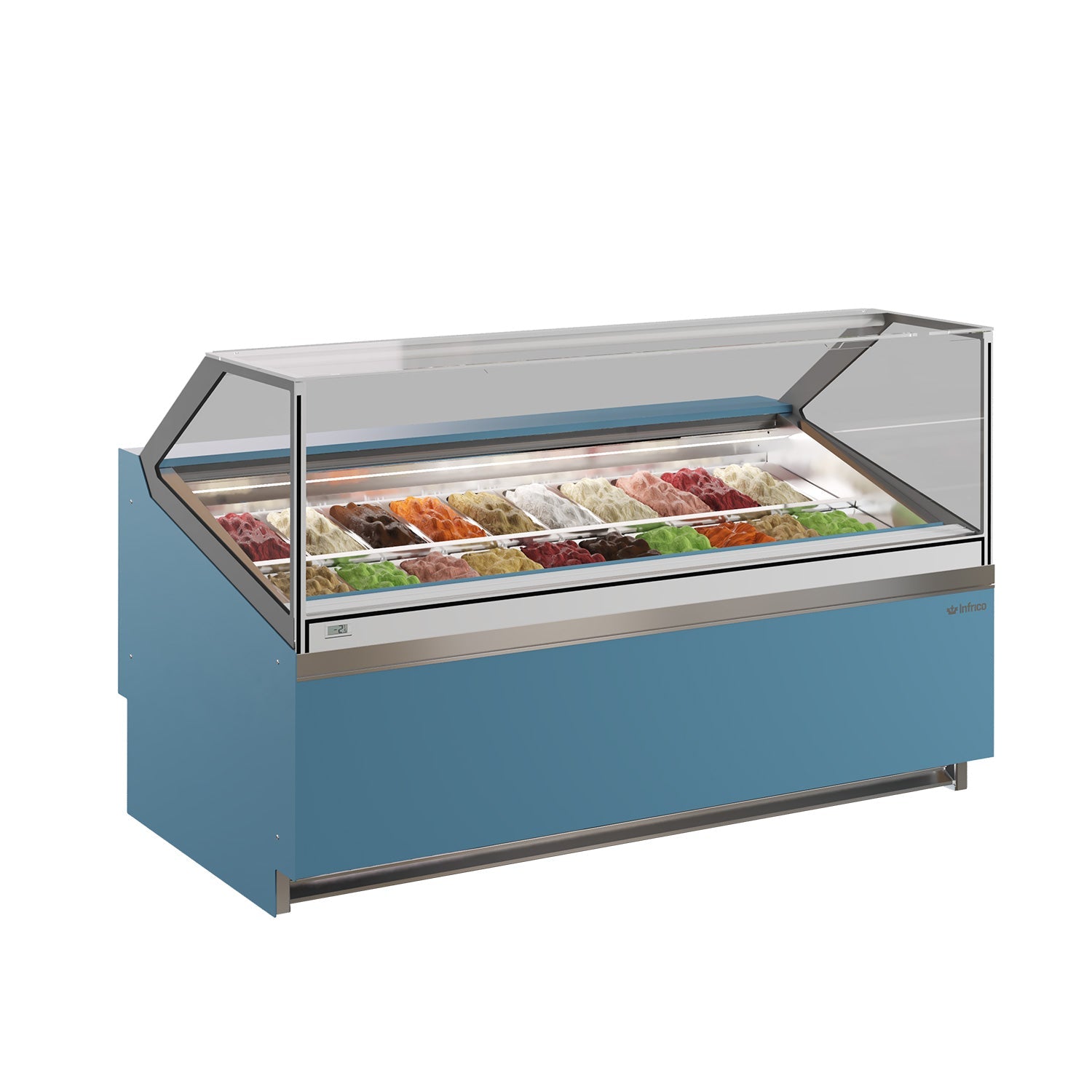 Gelato display case