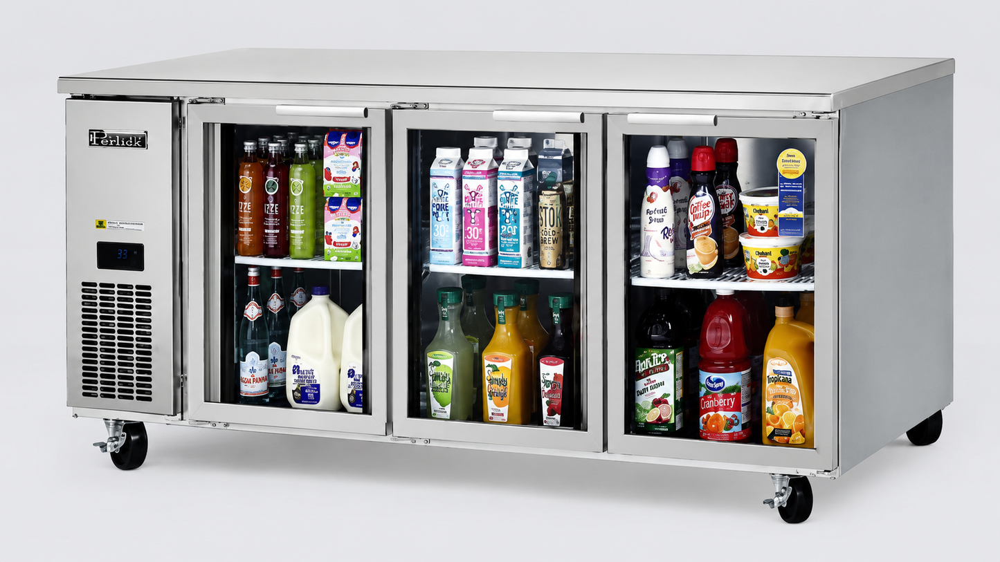 EUG180-3 Austune E Series 3 Glass Door Chiller 1800