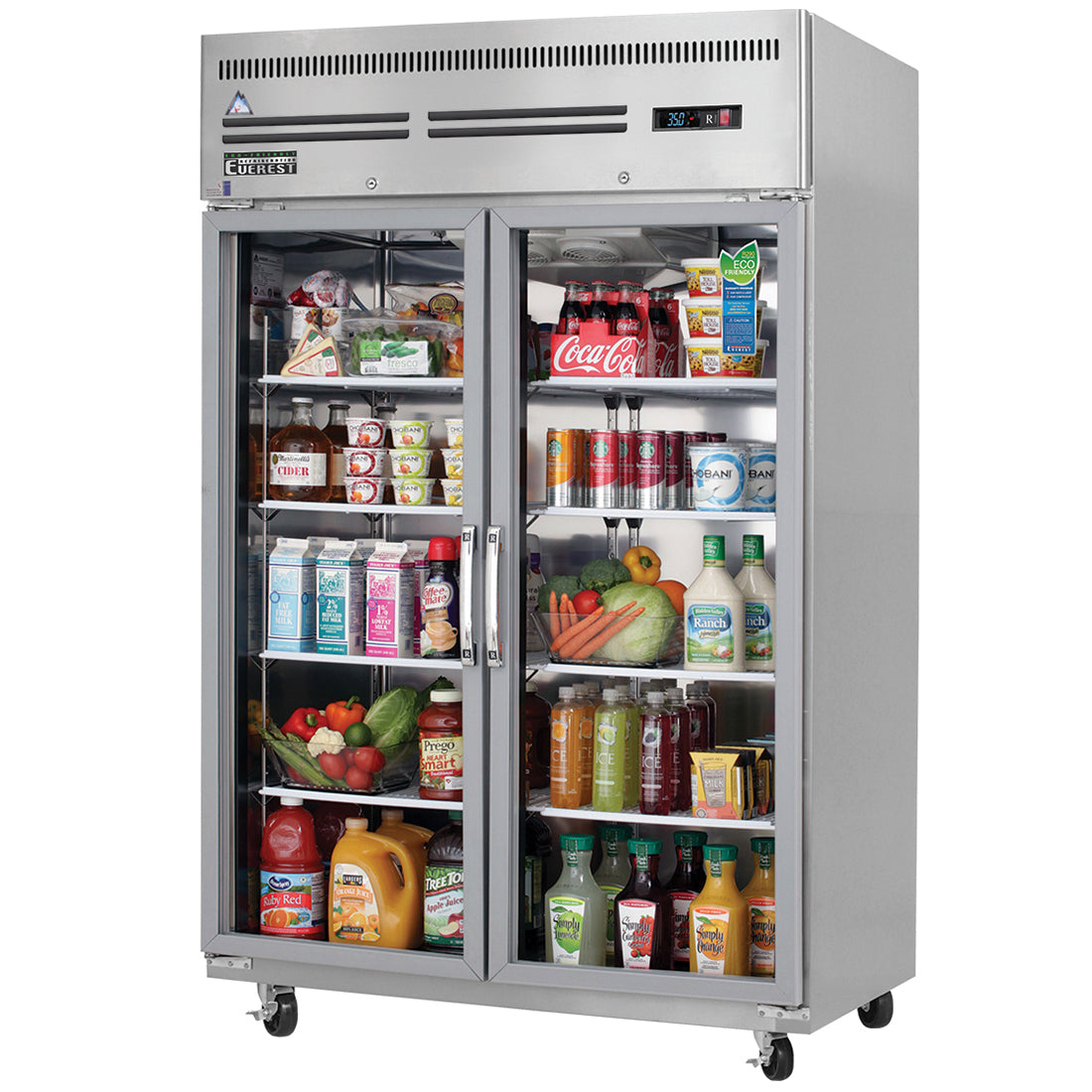 ER150-2G Austune E Series 2 Glass Door Top Mount Chiller
