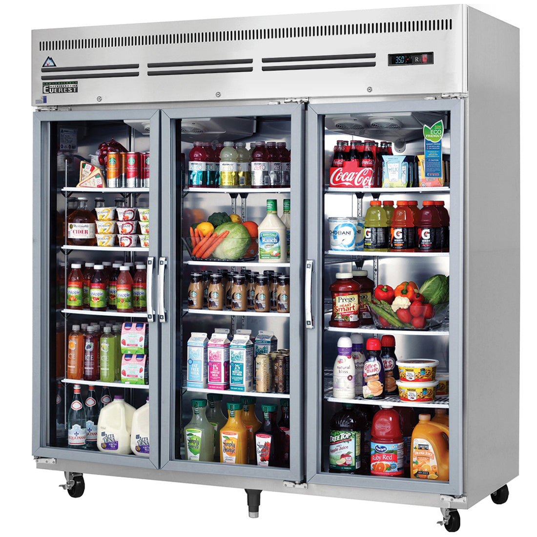 ER190-3G Austune E Series 3 Glass Door Top Mount Chiller